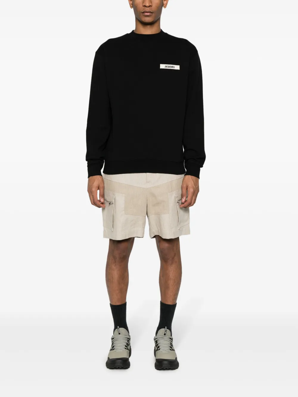 Толстовка Le Sweatshirt Gros Grain JACQUEMUS, черный — фото 2