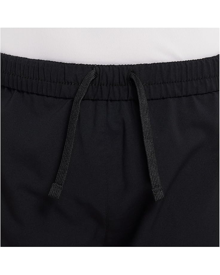 Шорты Nike Kids Dri-FIT One Woven High-Waisted Training Shorts, черный/белый — фото 3