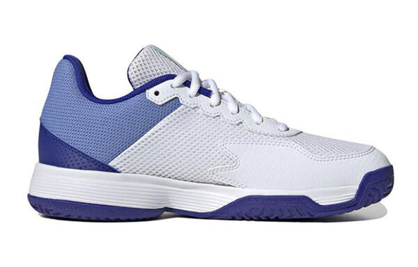 Кроссовки (GS) adidas Courtflash Tennis 'White Lucid Blue', белый — фото 2