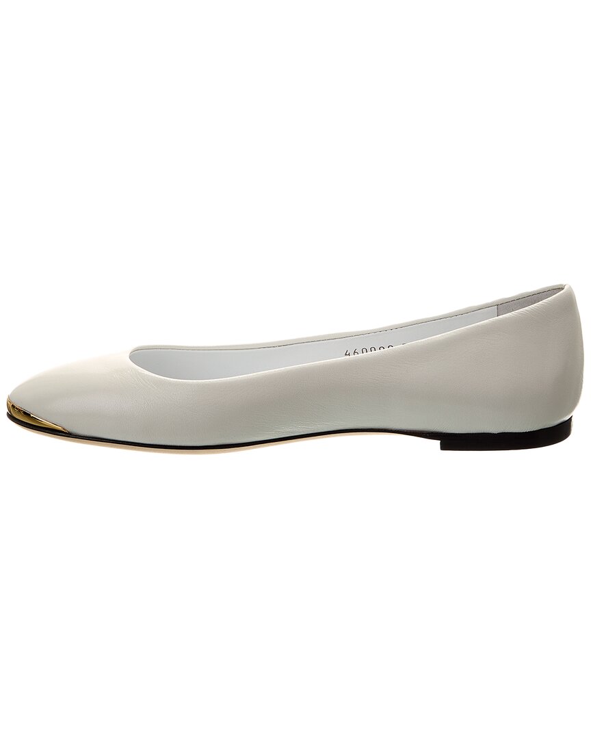 Кожаные туфли Giuseppe Zanotti Amur 2.0 Flat, белый — фото 2