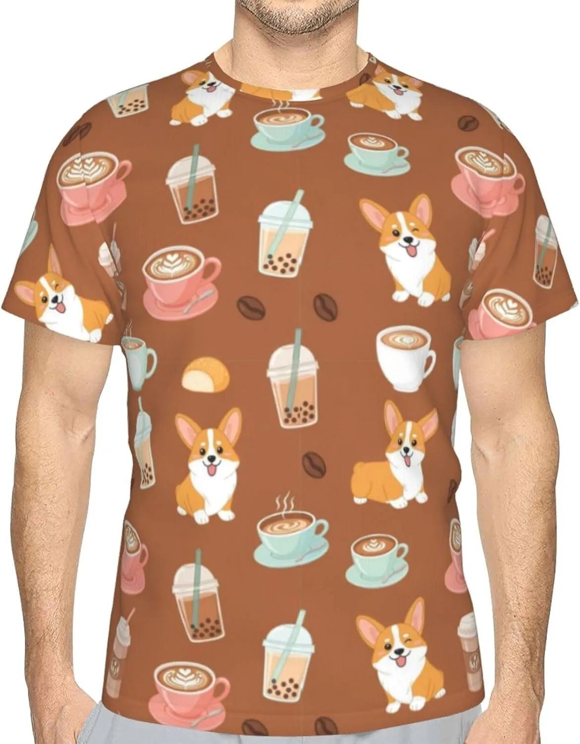 

Футболка мужская Supdreamc Comfort Crew Neck, легкая с коротким рукавом