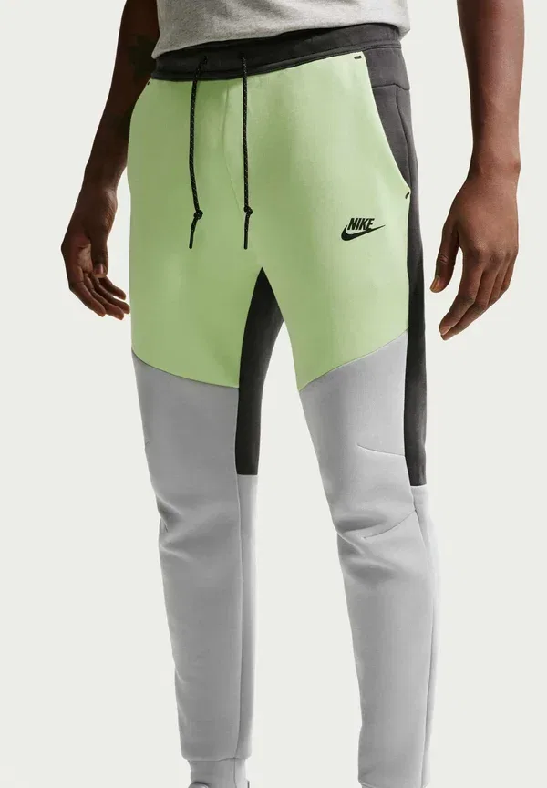 Тренировочные штаны Nike Sportswear M nk tch flc jggr tracksuit bottoms, светло-жидкий лайм, антрацит, светло-дымчато-серый, черный — фото 4