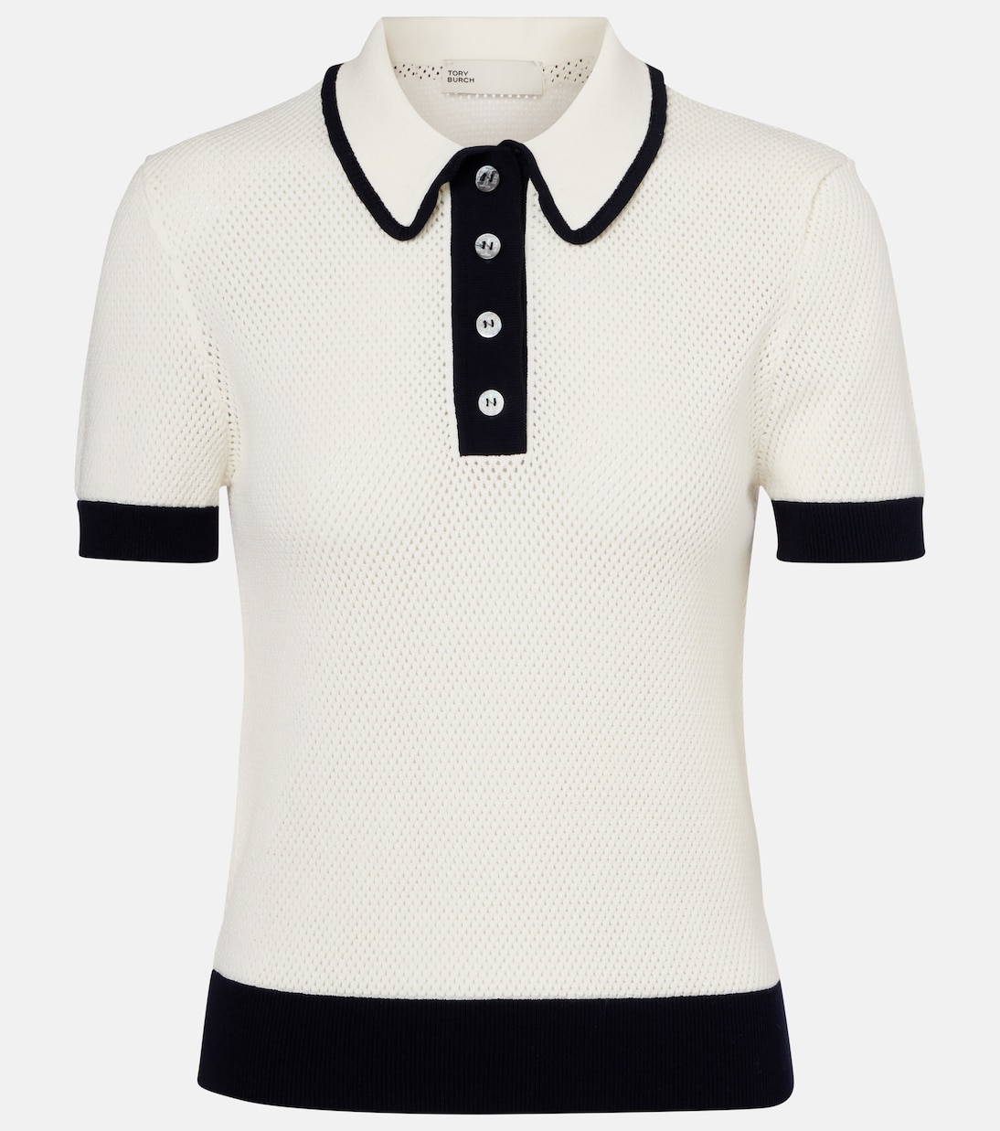 

Открытый поло Tory Burch, Snow White