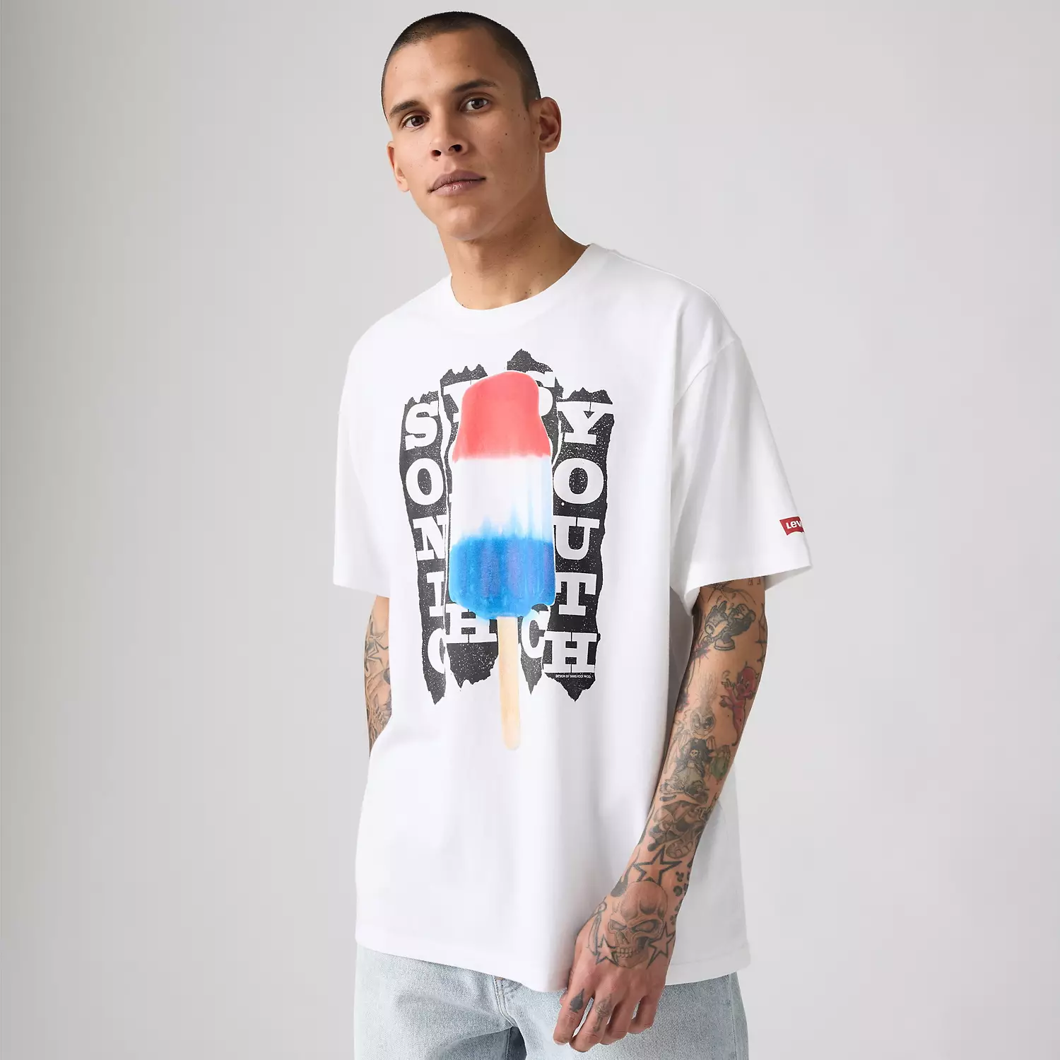 

Футболка группы Sonic Youth Levi's, цвет Bomb Pop - White