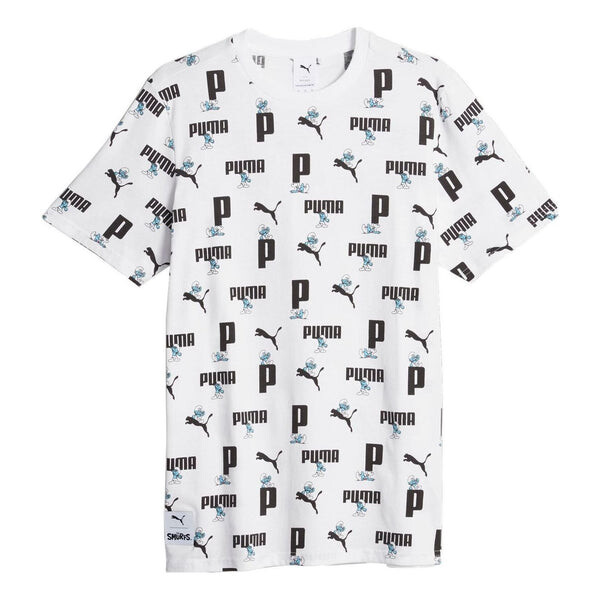 

Футболка smurfs all out print t-shirt 'white' Puma, белый
