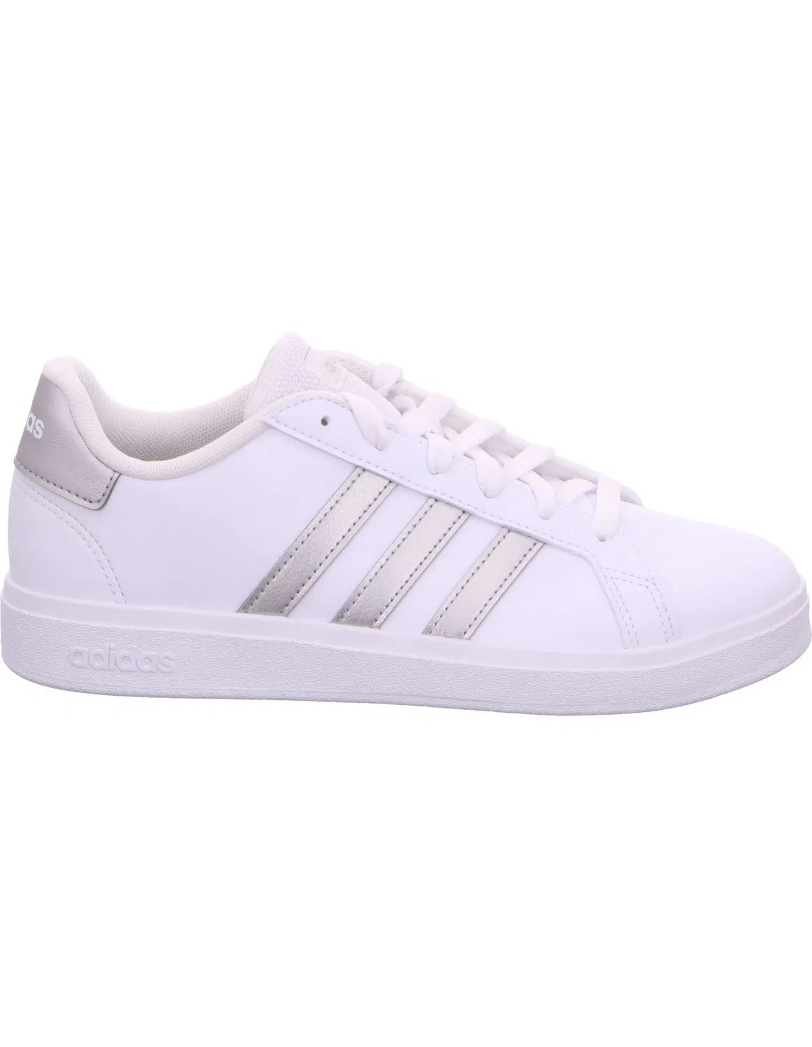 Кроссовки низкие Grand Court 2.0 Adidas, белый/серебристый/серебристый — фото 3