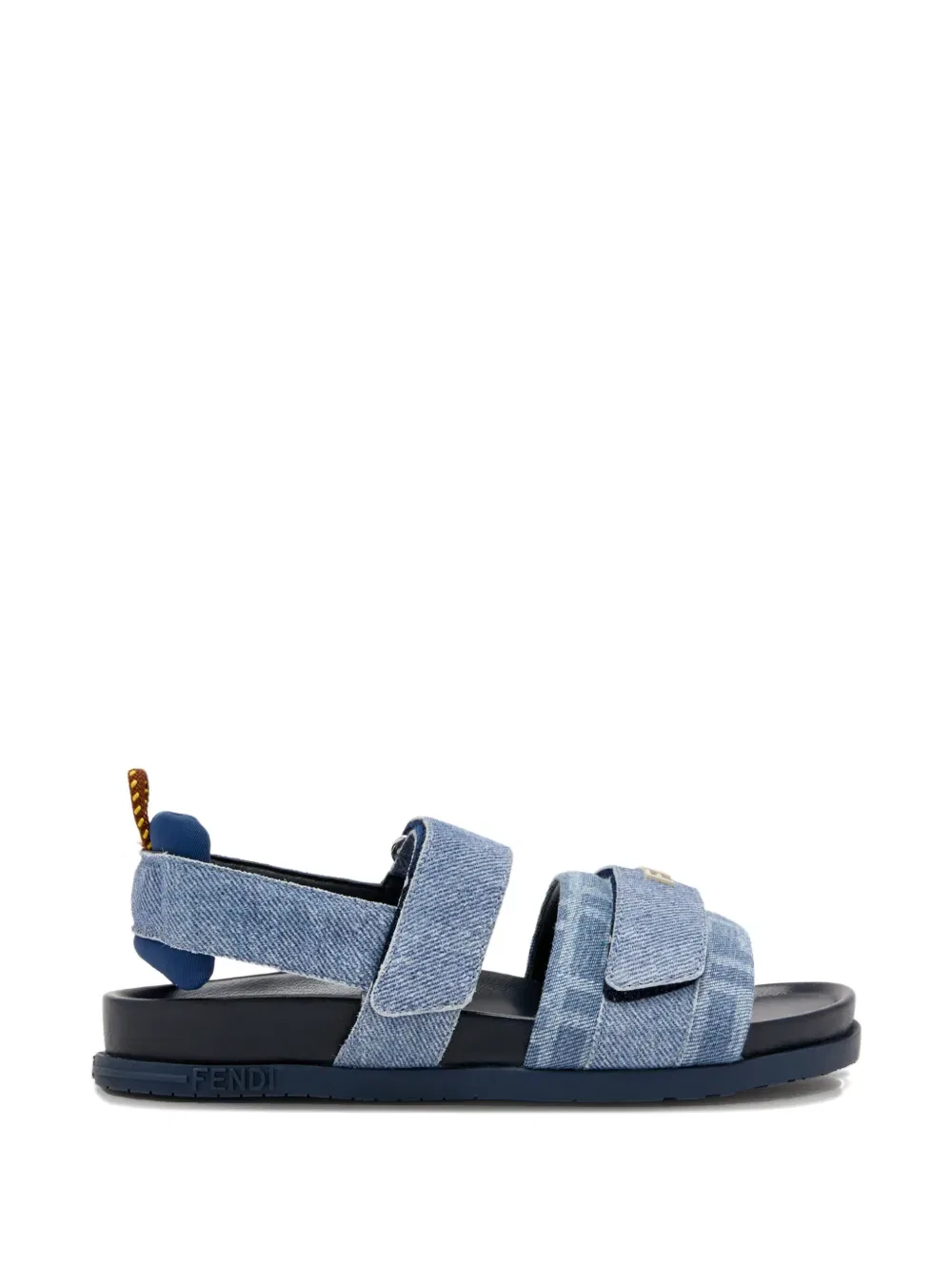 Сандалии с ремешком с логотипом Fendi Kids, синий