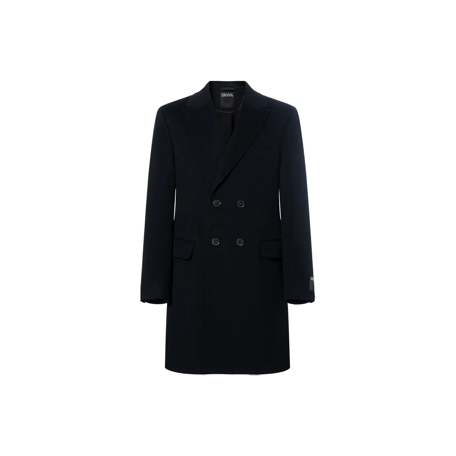 

Zzegna Черное мужское пальто, Black