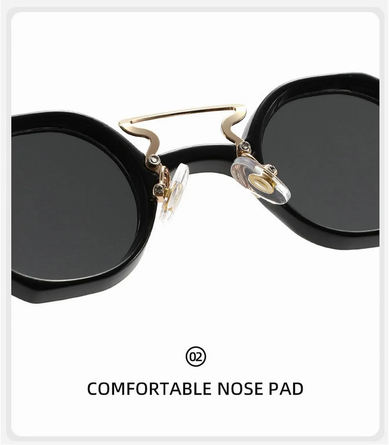 

Ретро маленькие круглые солнцезащитные очки для женщин и мужчин, модные панк-очки, женские очки с двойной перемычкой, защита от УФ-излучения UV400 mincl, Black