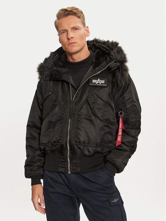 

Пуховик стандартного кроя Alpha Industries, черный