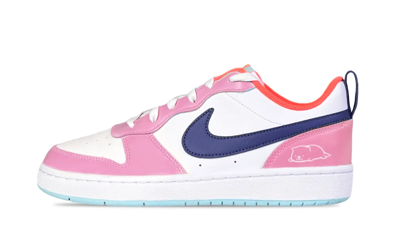 

Кроссовки Nike Court Borough Skateboard Shoes Women's Low-Top White Pink, Белый, Кроссовки Nike Court Borough Skateboard Shoes Women's Low-Top White Pink
