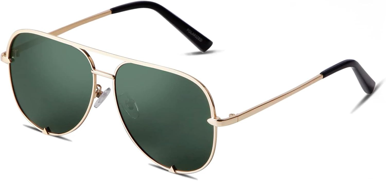 

Солнцезащитные очки-авиаторы SORVINO большого размера для женщин и мужчин, модные, в стиле ретро, ​​объемные, черные, с эффектом потертости, классическая защита от УФ-излучения, G15-green