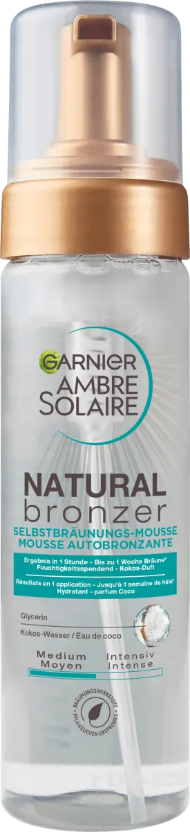 

Мусс-автозагар натуральный бронзатор 200 мл Garnier