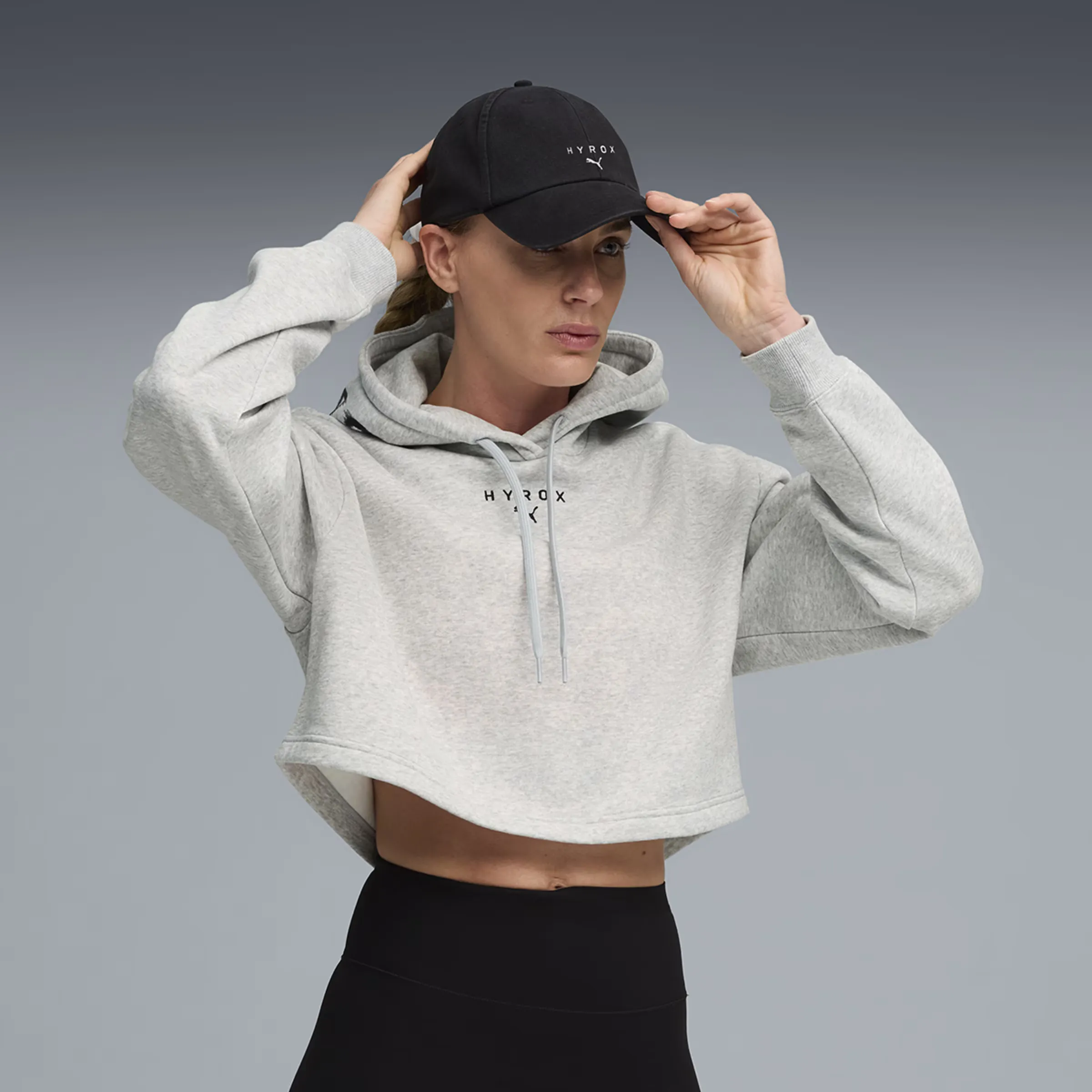 

Женская толстовка HYROX HEAVYWEIGHT от Puma, серый