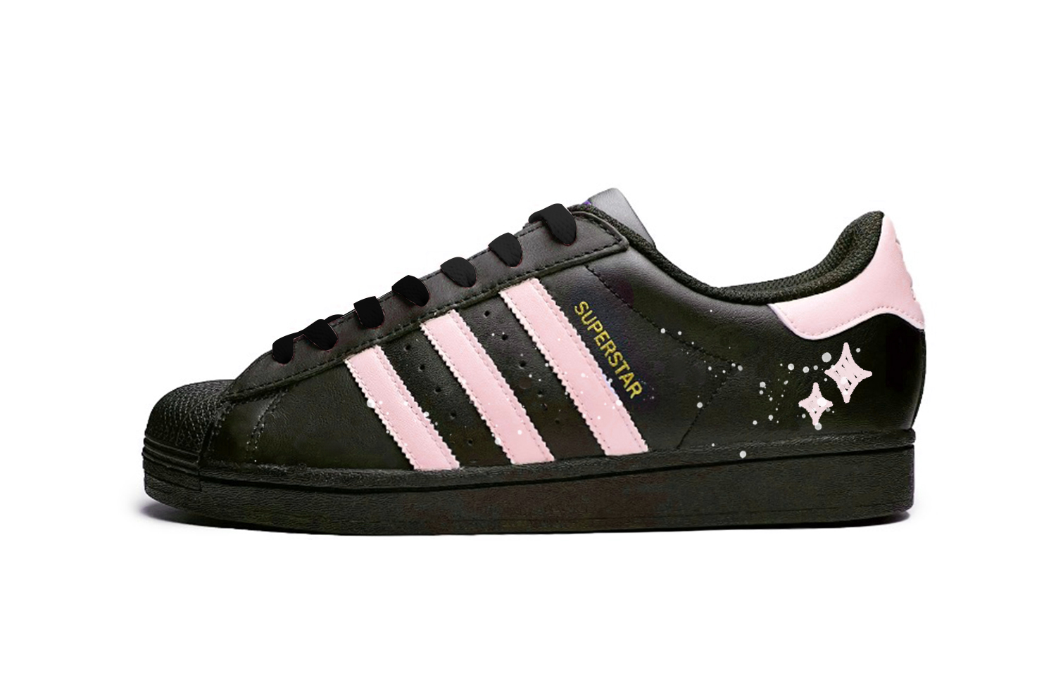 

Детские кроссовки для скейтбординга Superstar J для начальной школы Adidas Originals, черный/розовый