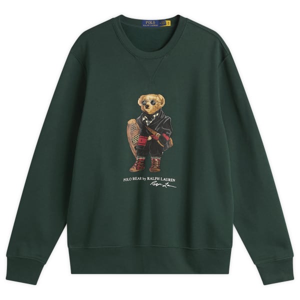 

Толстовка с праздничным медведем Polo Ralph Lauren, Moss Agate