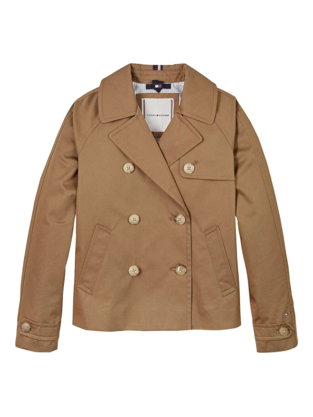 

Двубортный пиджак Tommy Hilfiger Junior, коричневый