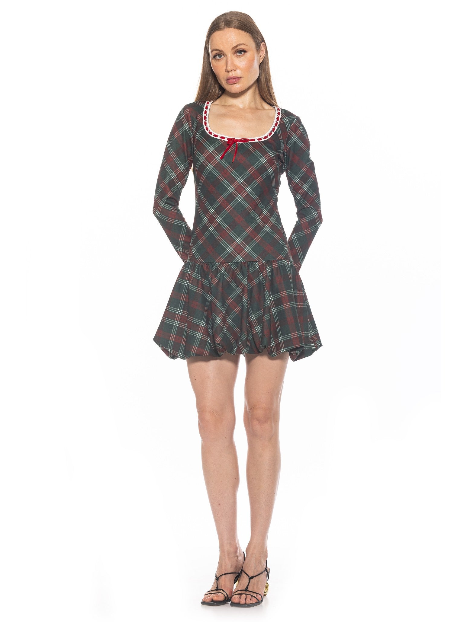 

Платье в клетку Rach ALEXIA ADMOR, цвет green plaid