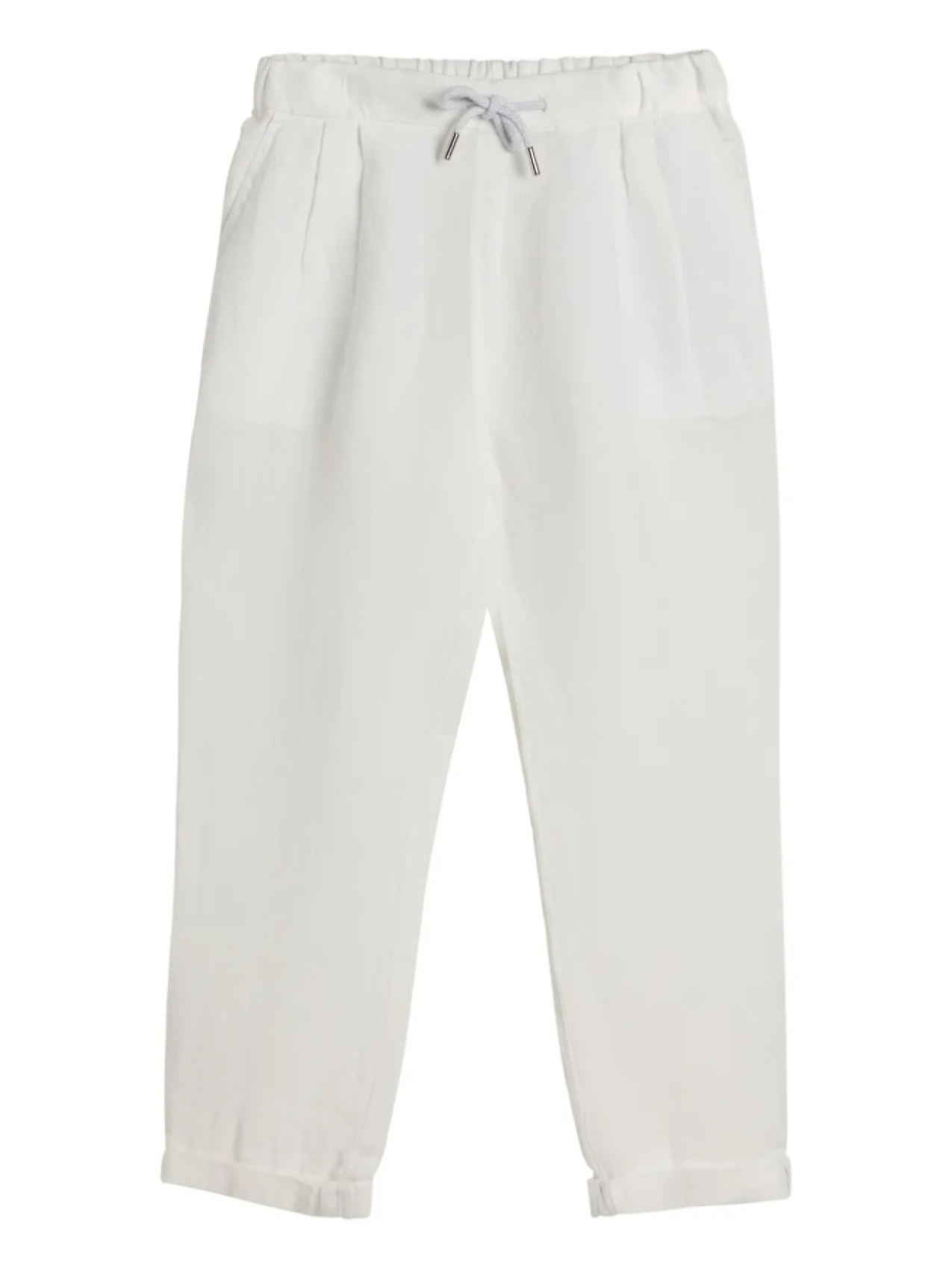 

Габардиновые брюки Brunello Cucinelli Kids, белый