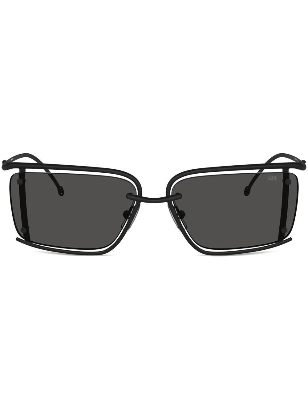 

Солнцезащитные очки в прямоугольной оправе DIESEL, черный