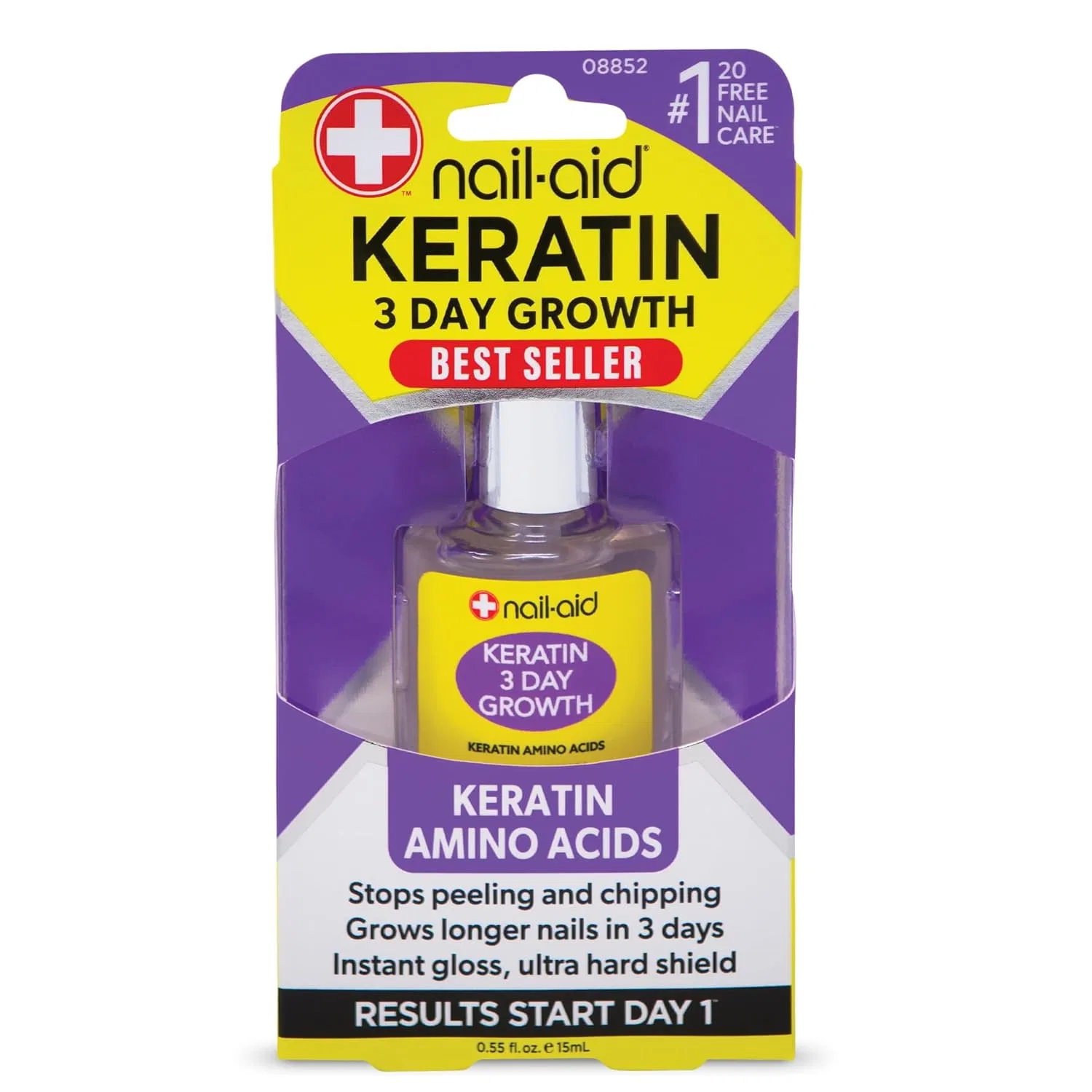 Средство для роста ногтей Nail-Aid Keratin 3-Day Growth, 16 мл Nail-Aid