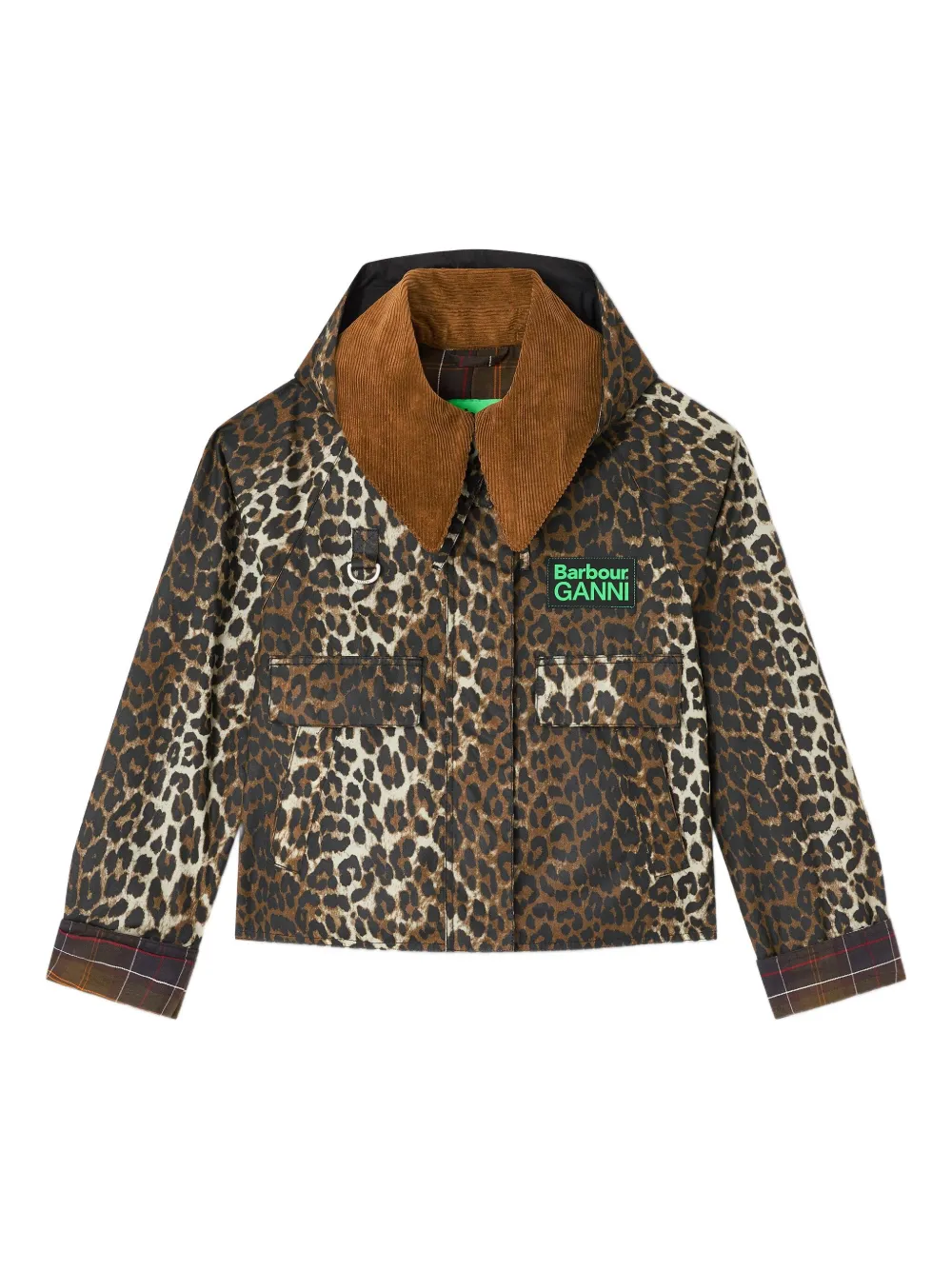 

Куртка с вельветовым воротником Ganni, коричневый