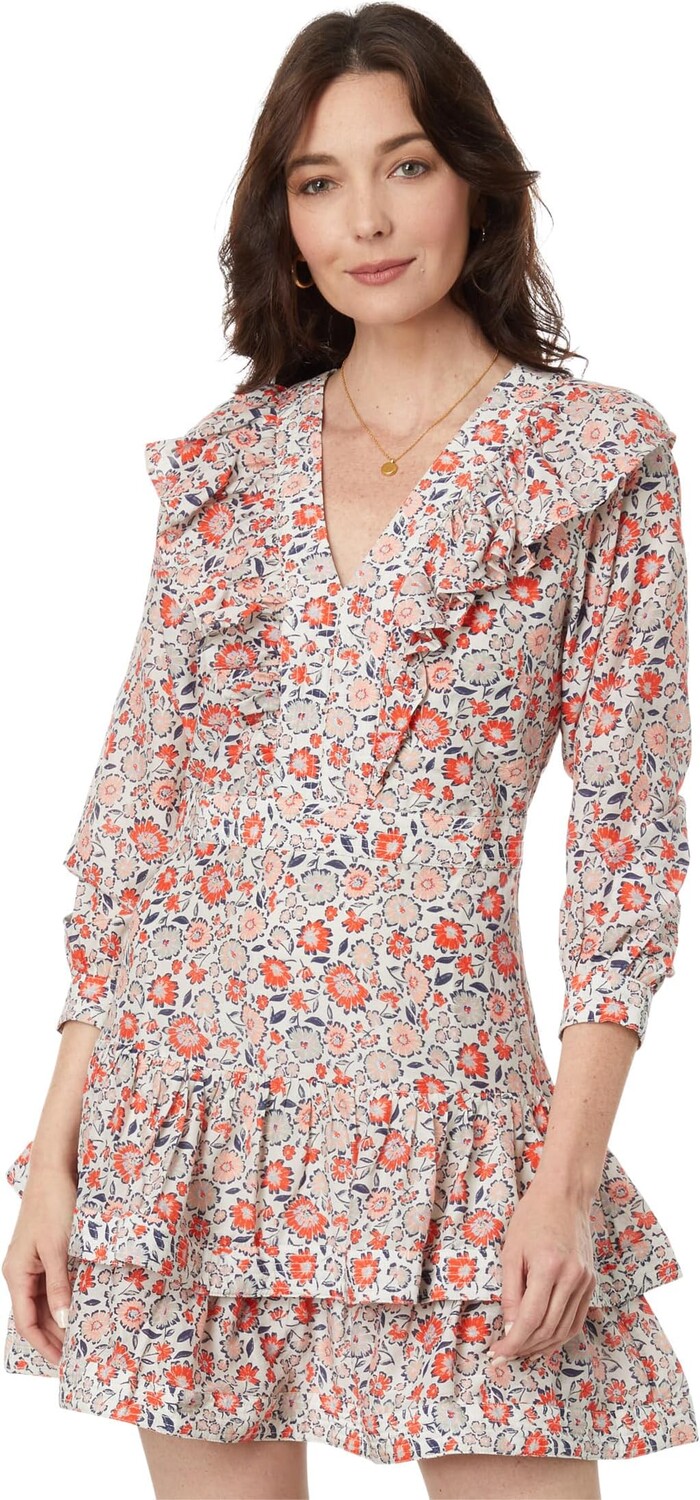 

Платье Ivy с рюшами Vineyard Vines, цвет Floral Multi/Stone