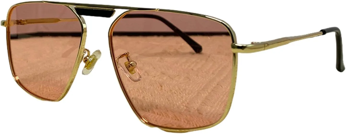 

Винтажные поляризованные солнцезащитные очки для женщин и мужчин, роскошные, с защитой от синего света, модные, Polygon UV400 TOIPASTN, C3polarizedgoldpink