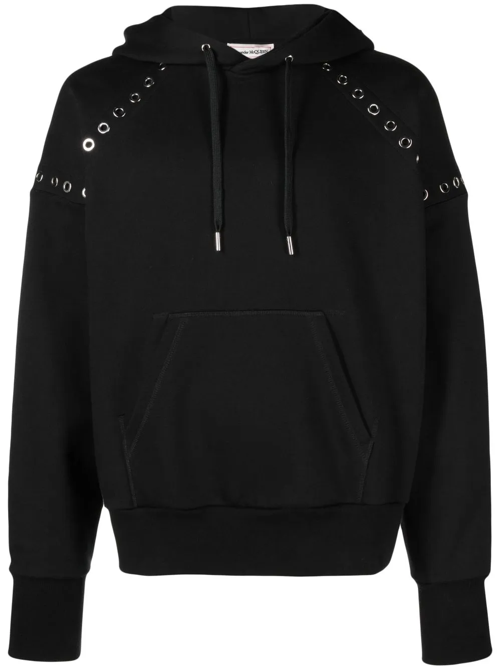 

Худи с люверсами Alexander McQueen, черный