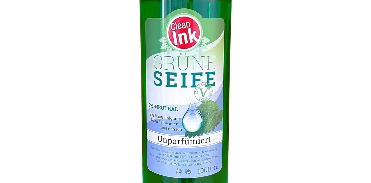 Зеленое мыло «Clean Ink» для татуировки Clean Ink — фото 2