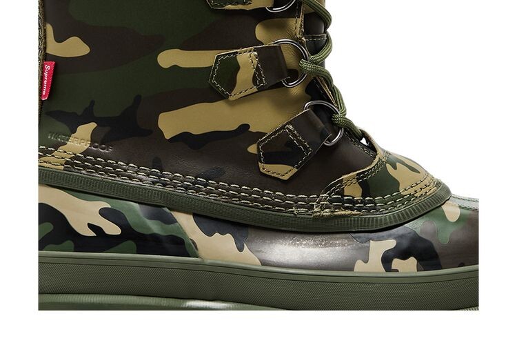 Кроссовки SOREL Supreme x Caribou Cypress Green Camo, зеленый — фото 2