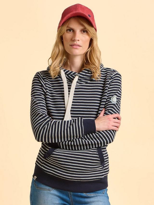 

Durlston Elise хлопковый худи в полоску Brakeburn