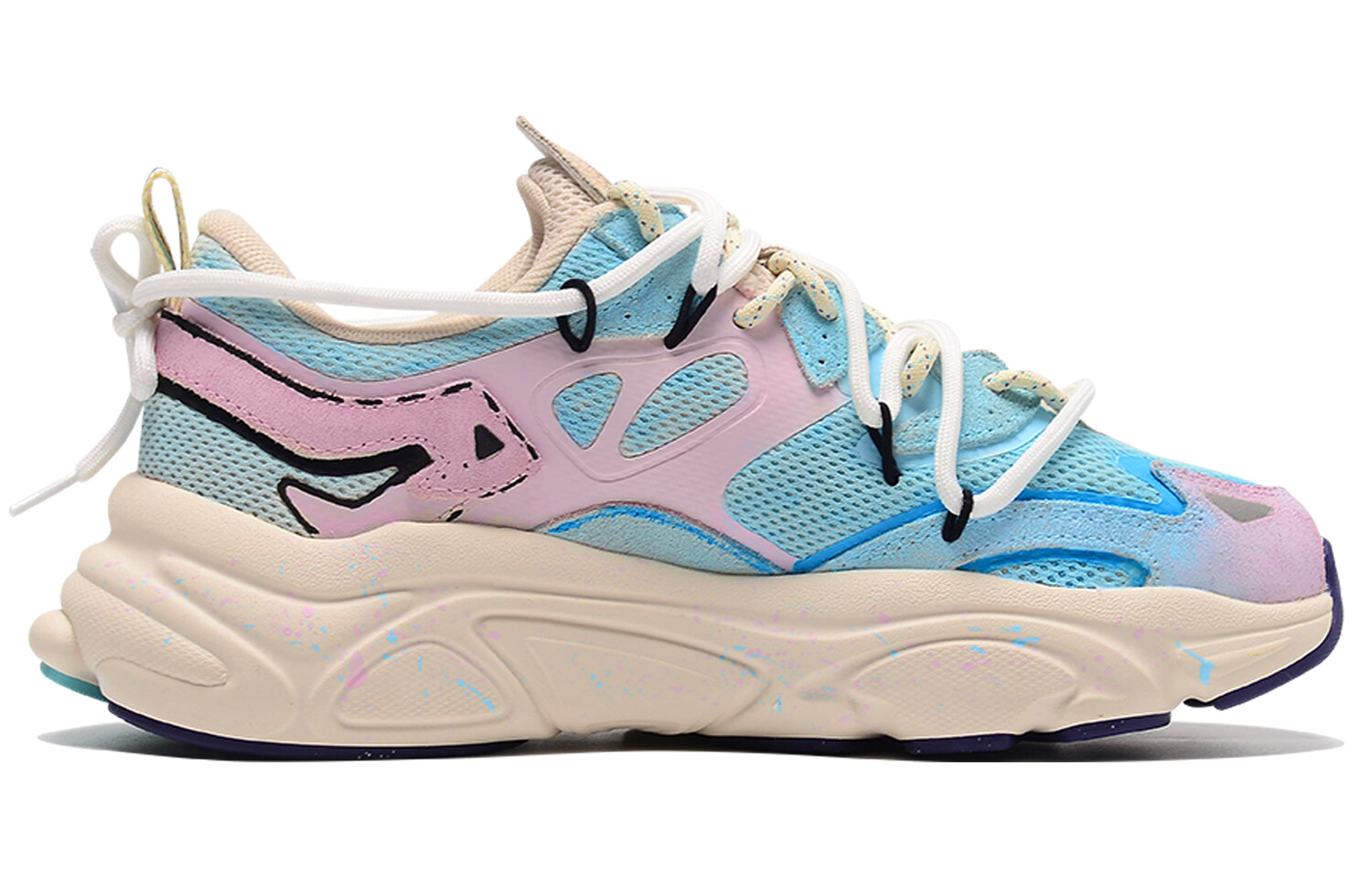 

Кроссовки FILA Mars 1 Lifestyle Shoes Women's Low-top Blue/pink, синий/розовый