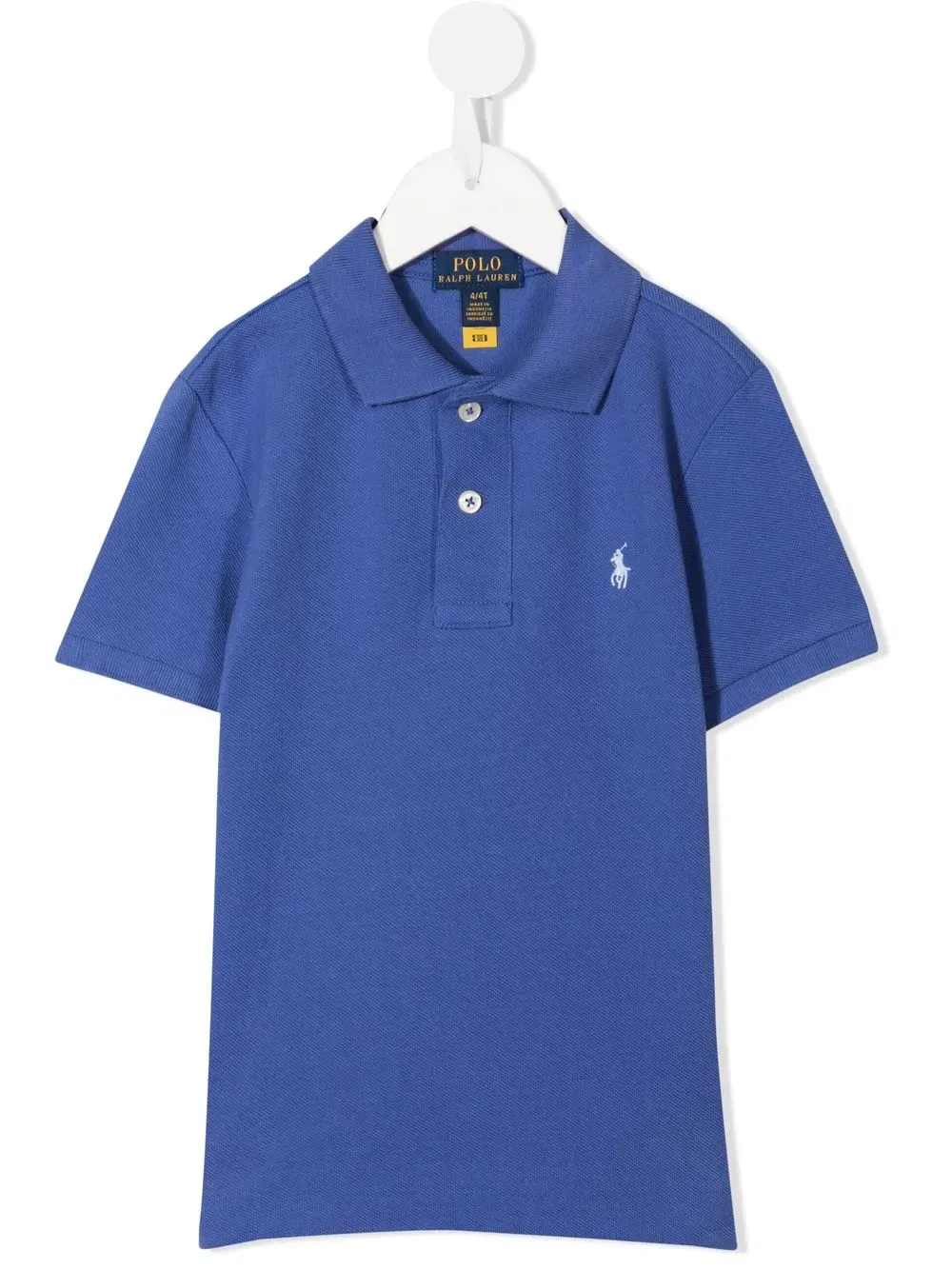 Рубашка-поло с вышитым пони Polo Polo Ralph Lauren Kids, синий