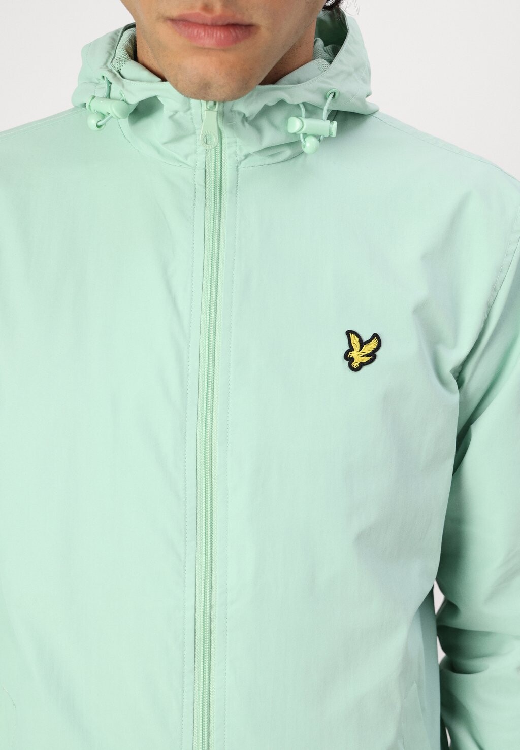 

Летняя куртка ZIP THROUGH HOODED JACKET Lyle & Scott, светло-зеленый