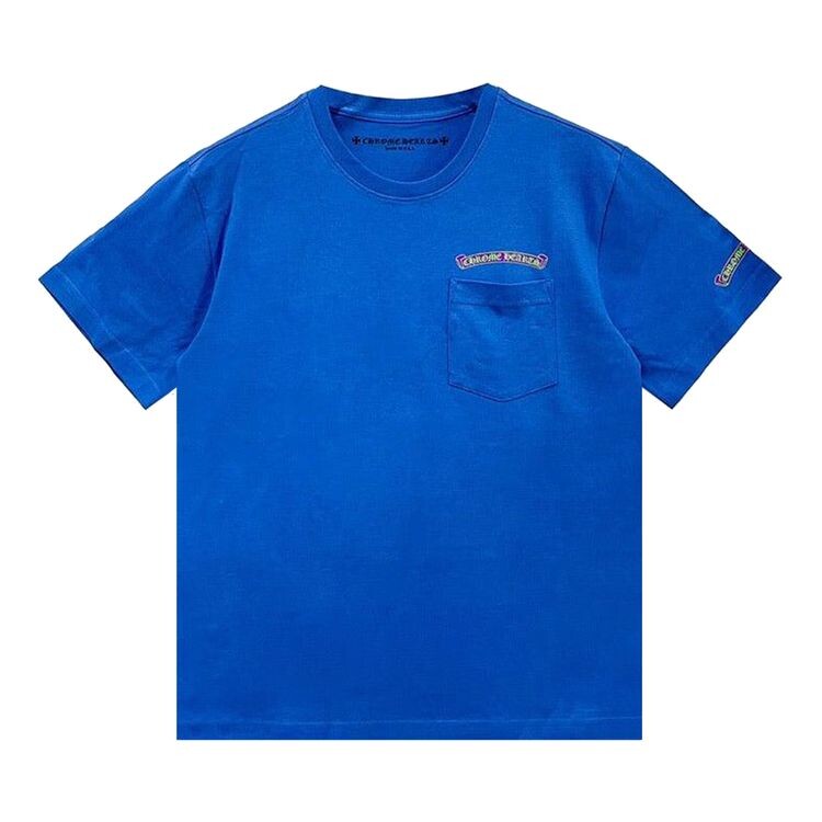 

Футболка Chrome Hearts Scroll Label Pocket T-Shirt Blue/Purple, синий