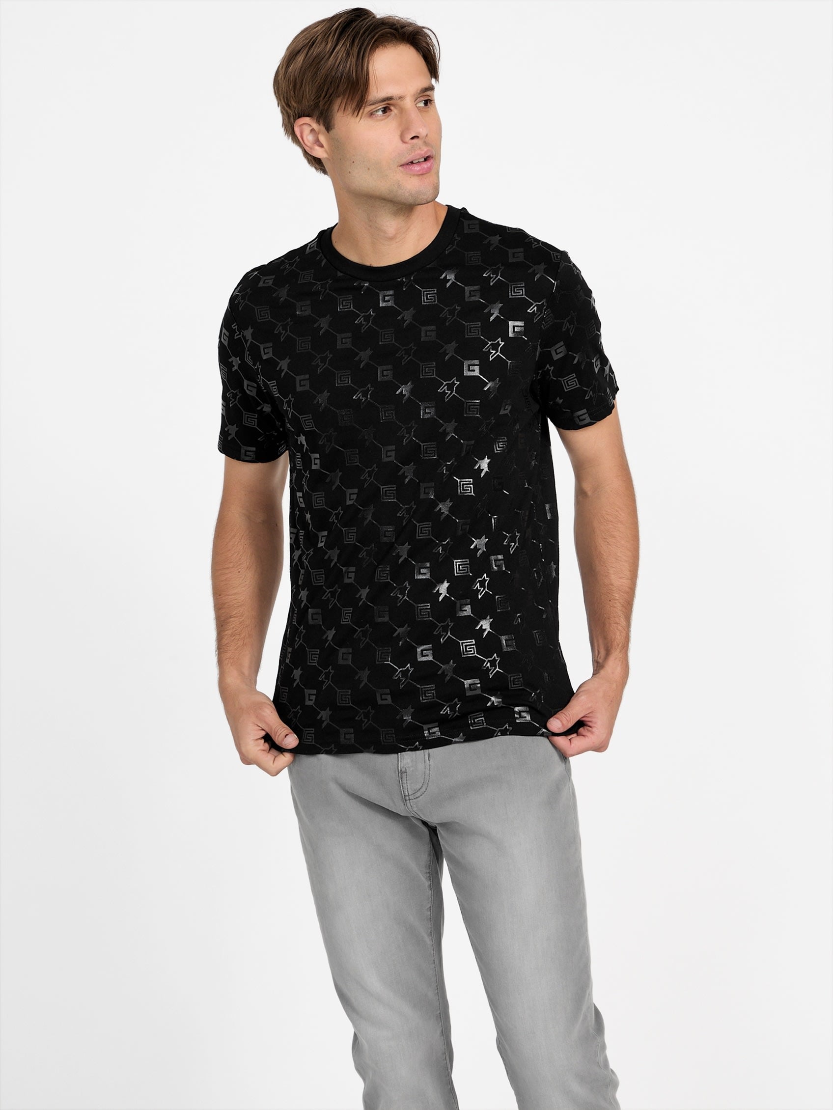 

Футболка с логотипом Eco Mick Guess Factory, черный