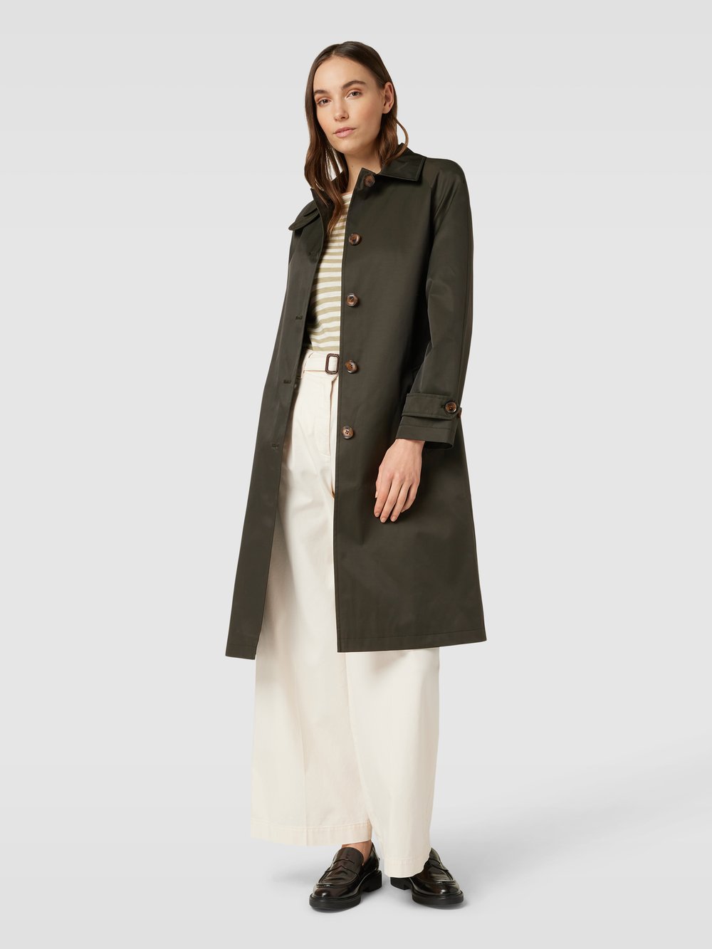 

Пальто с поясом Lauren Ralph Lauren, оливковый