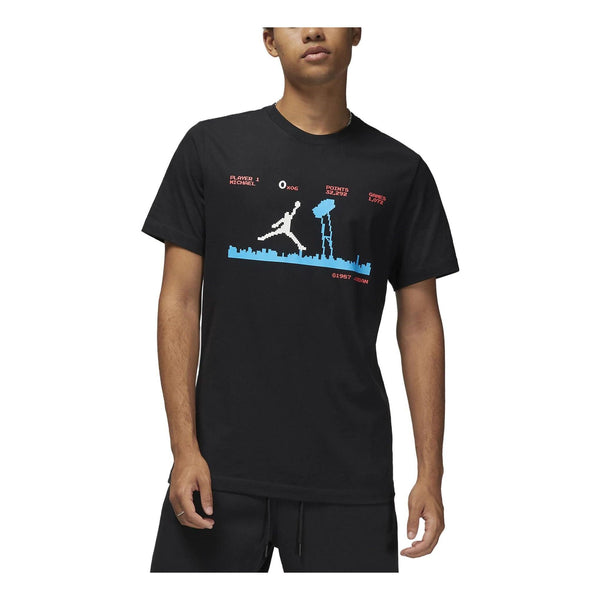 

Футболка Air Jordan Brand Jumpman Pixel T-Shirt 'Black', черный