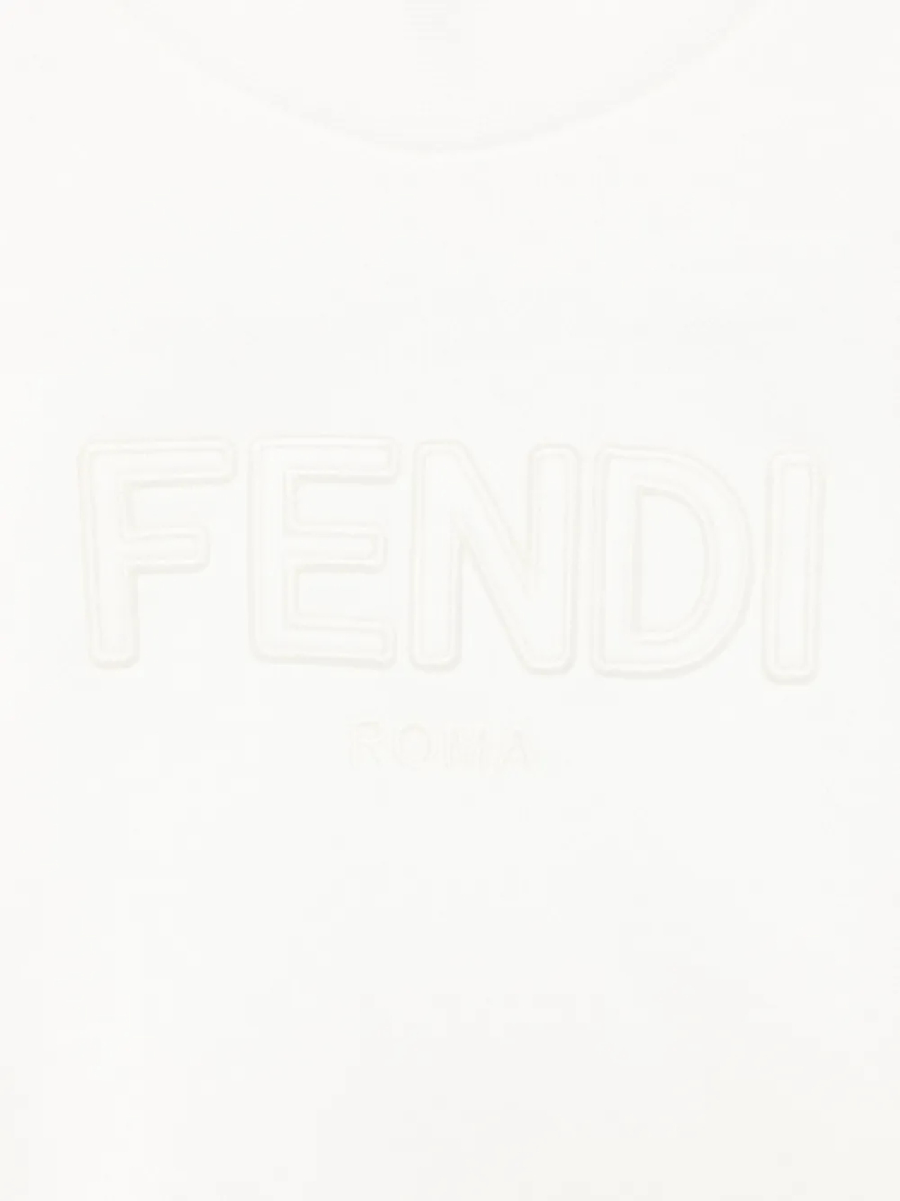 Толстовка с вышитым логотипом Fendi Kids, белый — фото 3