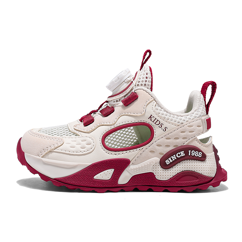 

Нескользящие, износостойкие, дышащие, легкие, амортизирующие, детские кроссовки с низким верхом для повседневной носки. LONGDUIZHANG, бургундия