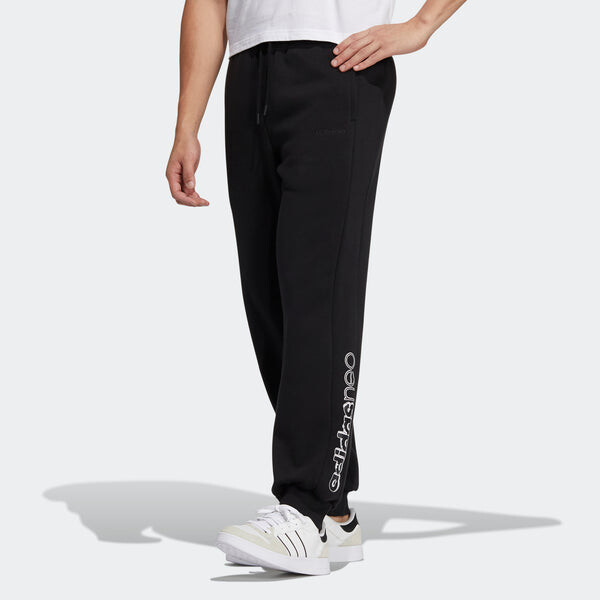 Спортивные штаны Men's adidas neo Wp Tp Alphabet Logo Bundle Feet Sports Pants/Trousers/Joggers Black, черный — фото 2