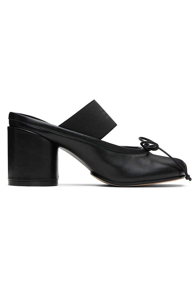Анатомические босоножки на каблуке с цифровой моделью Mm6 Maison Margiela, черный