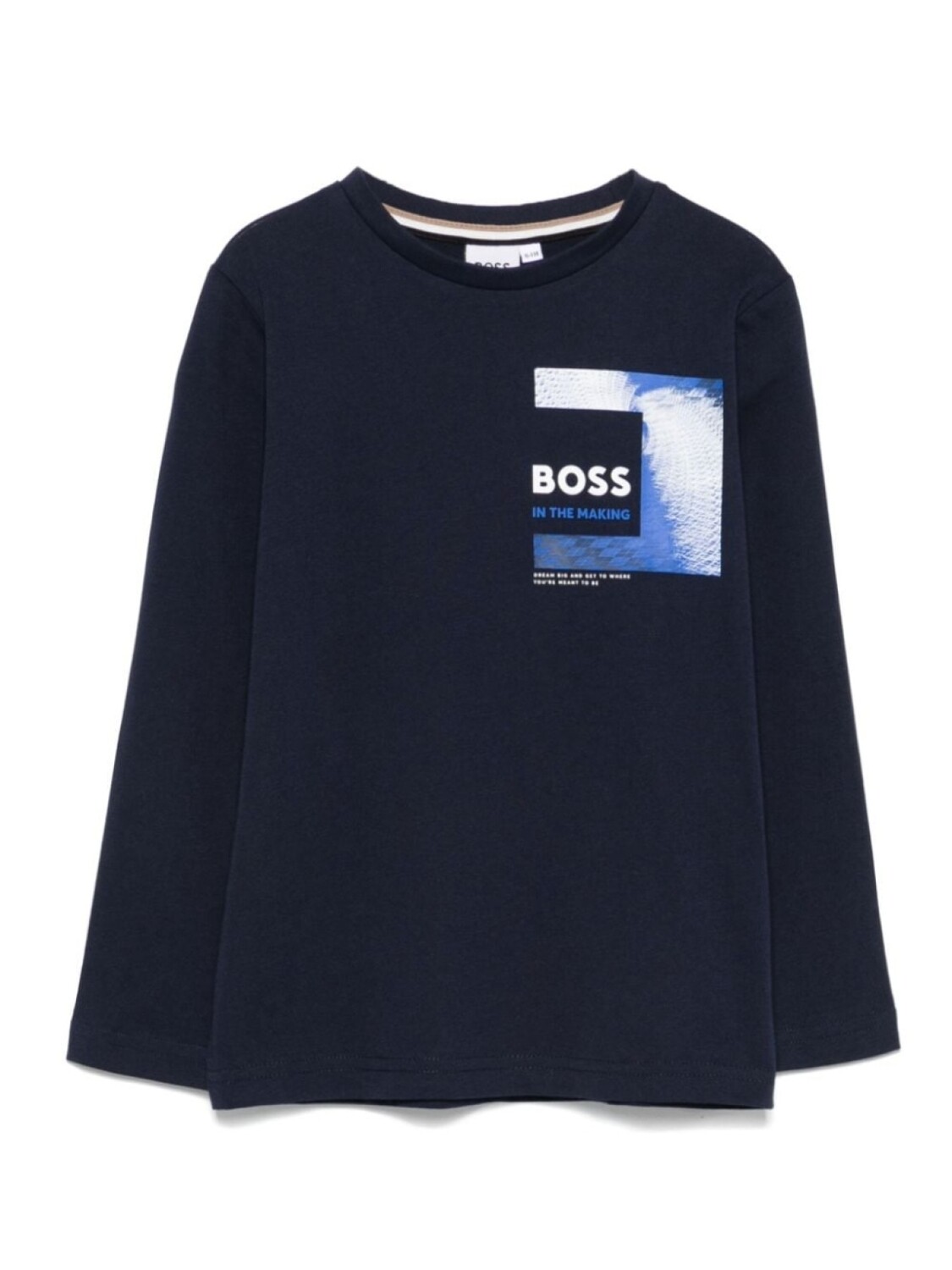 

BOSS Kidswear футболка с логотипом, синий