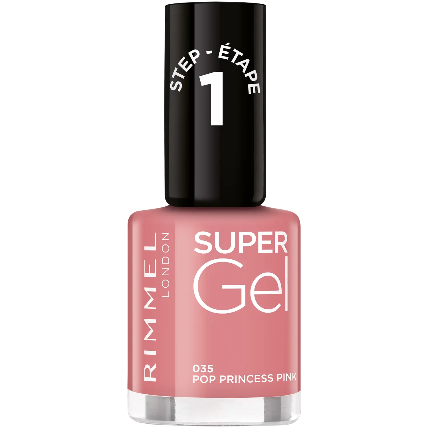 

Гель-лак для ногтей 035 поп принцесса розовый Rimmel Super Gel Nudes, 12 мл