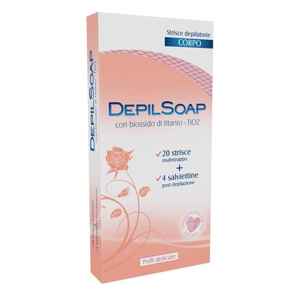 

Полоски для тела Depilsoap с диоксидом титана для нежной кожи 20 шт.