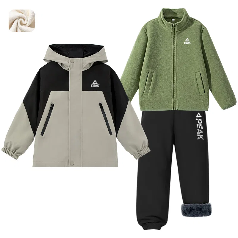 Детский спортивный костюм с капюшоном PEAK Black