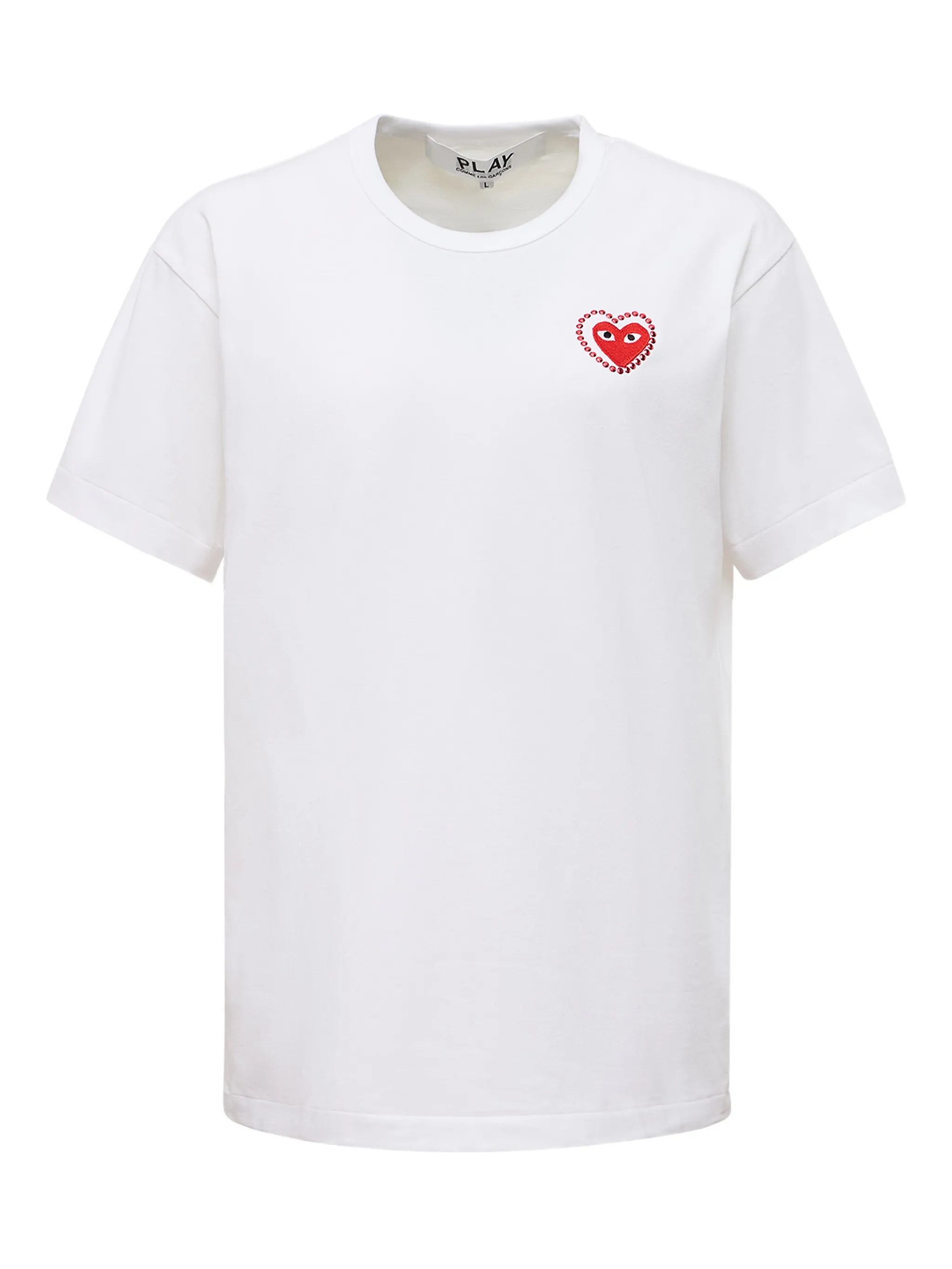 

Футболка с аппликацией в виде сердца Comme Des Garçons Play, белый