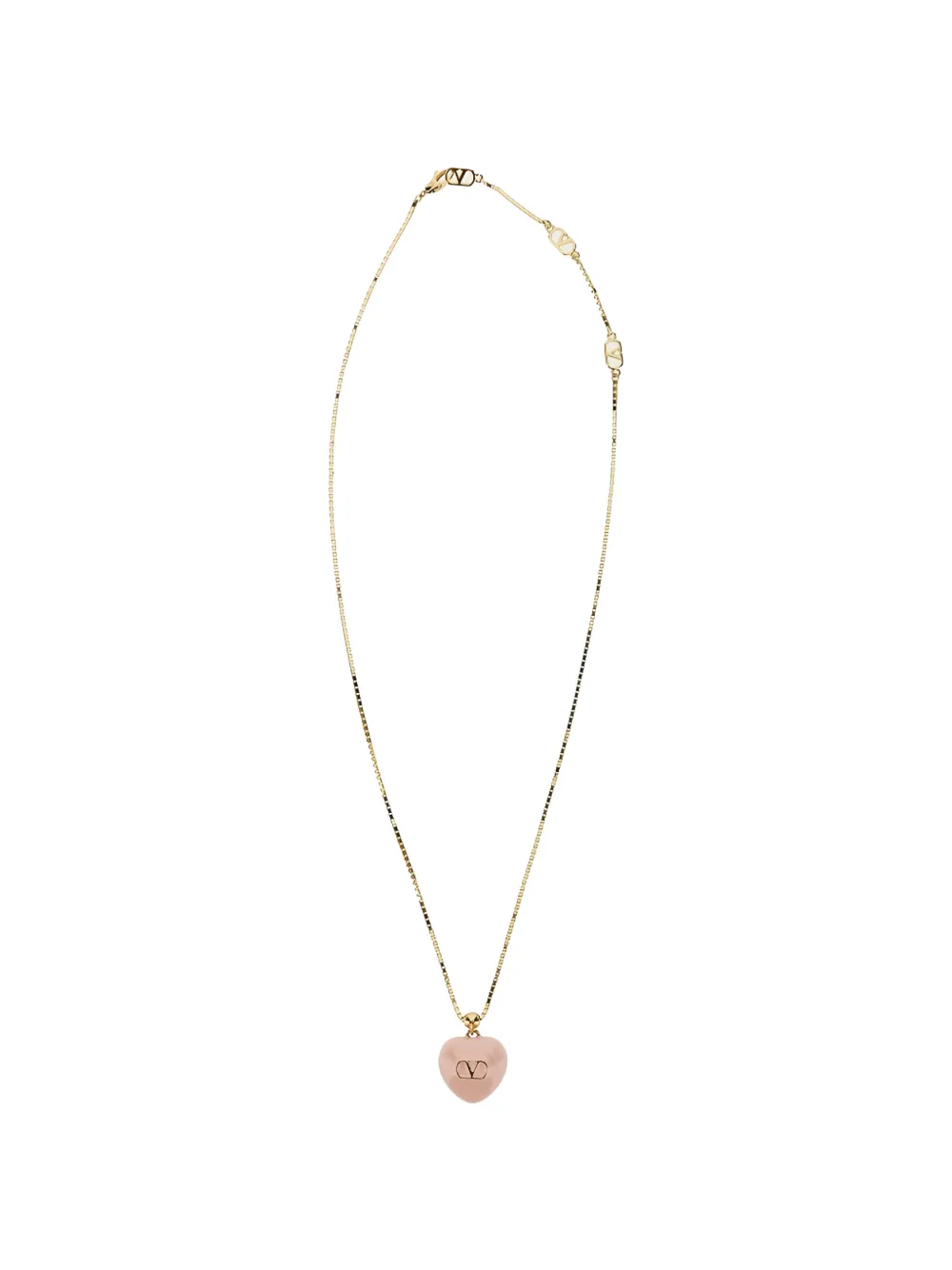 

Колье Coeur Royal с подвеской в форме сердца и кварцем Valentino Garavani, золотой