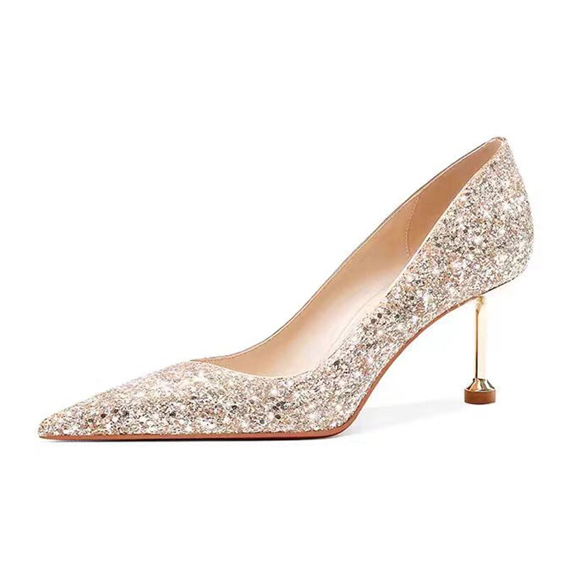 

Туфли женские на высоком каблуке Imono, цвет Gold 8cm